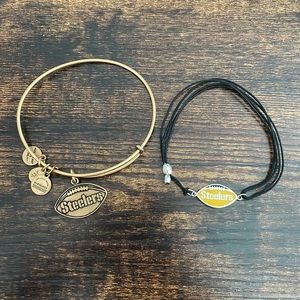 Two Alex & Ani Steelers Bracelets